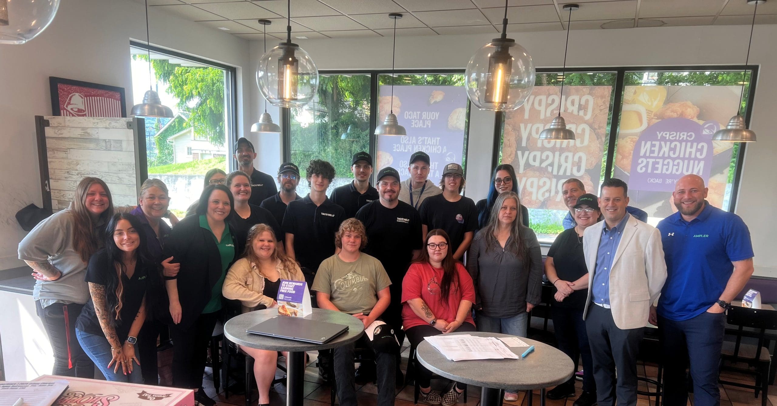 Ampler Taco Bell welcomes the Pomeroy, Ohio team